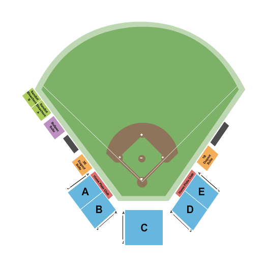 Royal Oak Memorial Park seating chart