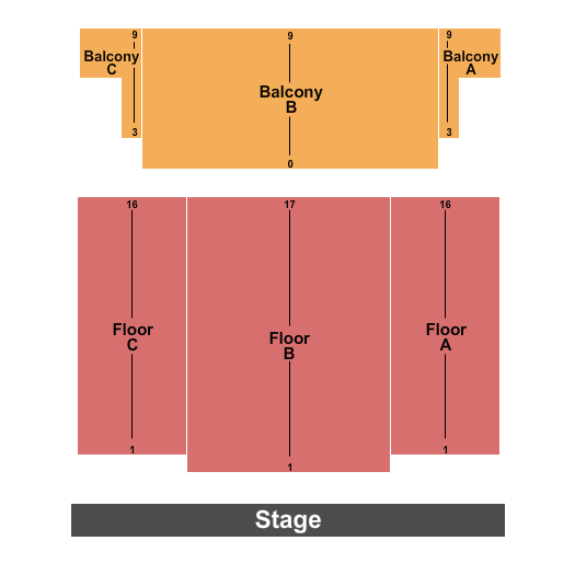 Rudy Theatre seating chart