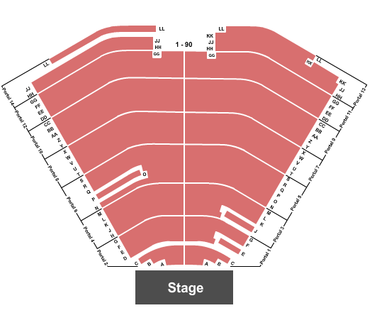 Ruth Eckerd Hall seating chart