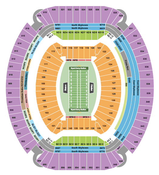 Saban Field at Bryant-Denny Stadium seating chart