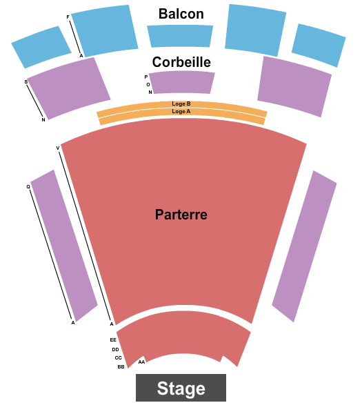 Salle Albert-rousseau seating chart