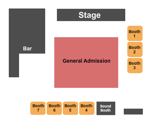 Sam's Burger Joint seating chart