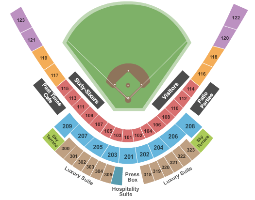 San Manuel Stadium seating chart