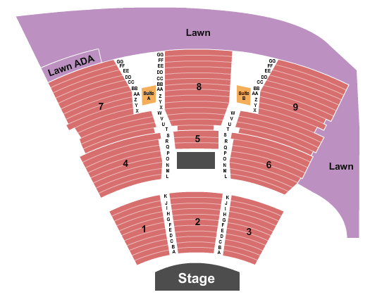 Sandy Amphitheater seating chart