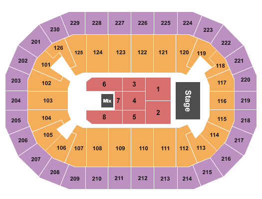 Save Mart Center seating chart