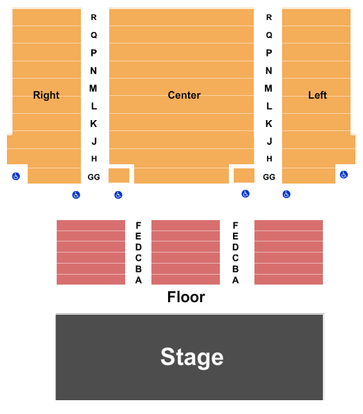 Scherr Forum Theatre At Bank of America Performing Arts Center seating chart