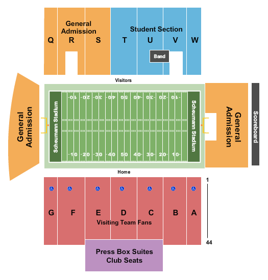 Scheumann Stadium seating chart