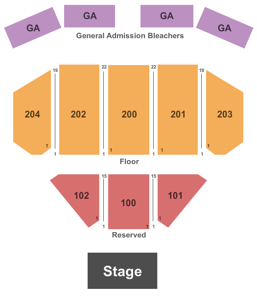 Seneca Allegany Events Center At Seneca Allegany Resort & Casino seating chart