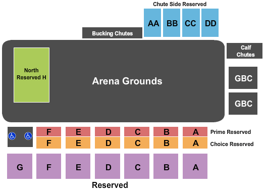 Sheridan County Fairgrounds seating chart