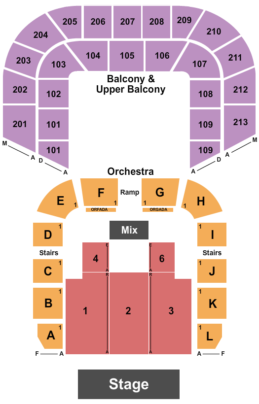 Shreveport Municipal Memorial Auditorium seating chart