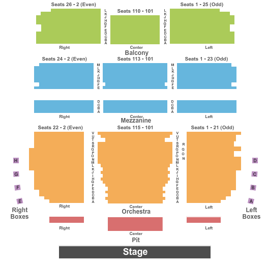 Shubert Theatre At The Boch Center seating chart