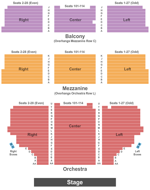 Shubert Theatre - NY seating chart