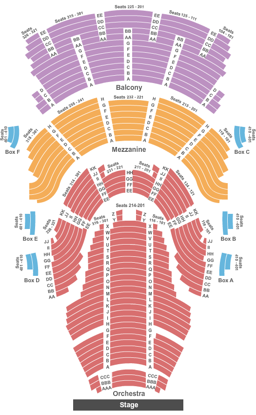 Silva Concert Hall at Hult Center For The Performing Arts seating chart