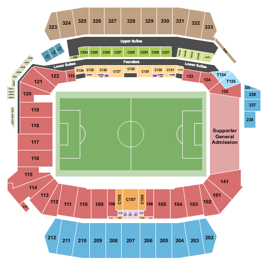 Snapdragon Stadium seating chart