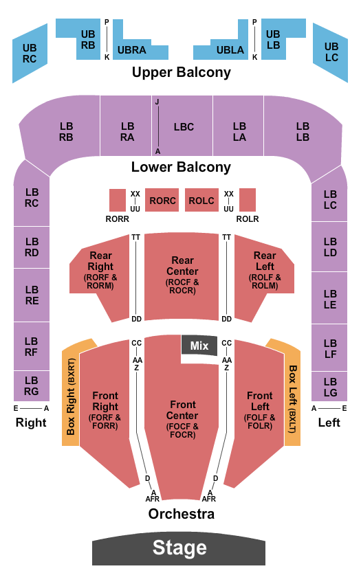 Soldiers & Sailors Memorial Auditorium seating chart