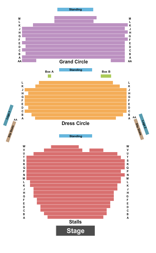 Sondheim Theatre - London seating chart