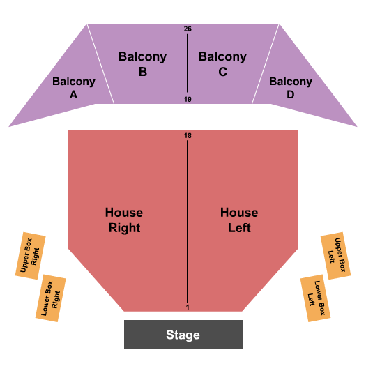 Sorg Opera House seating chart