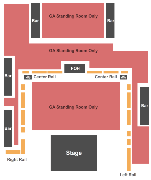 South Side Ballroom at Gilley's seating chart