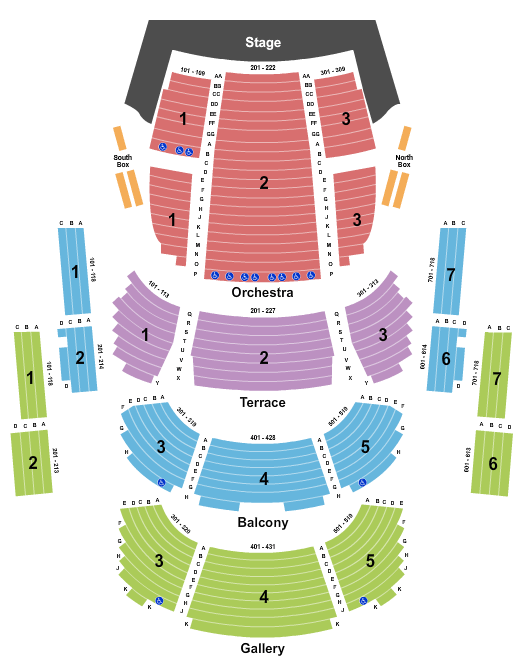 Springer Auditorium At Cincinnati Music Hall seating chart