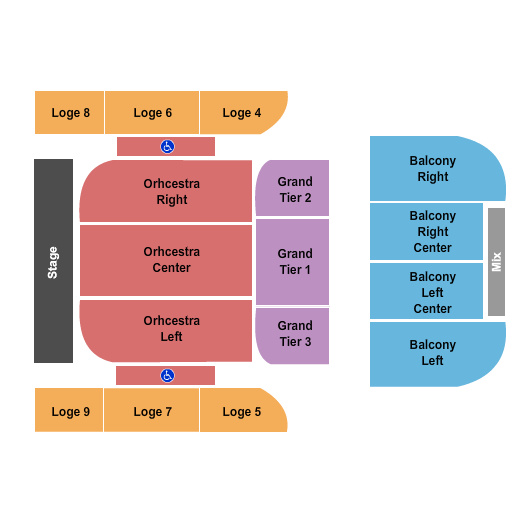 Springfield Symphony Hall seating chart