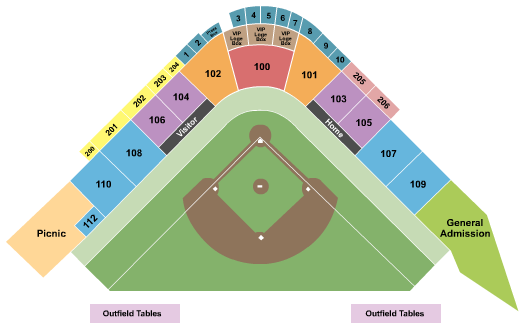 SRP Park seating chart