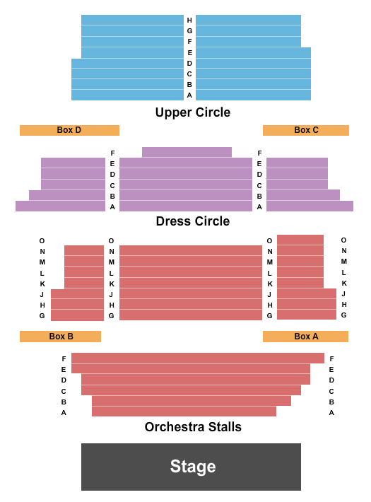 St. Martin's Theatre seating chart