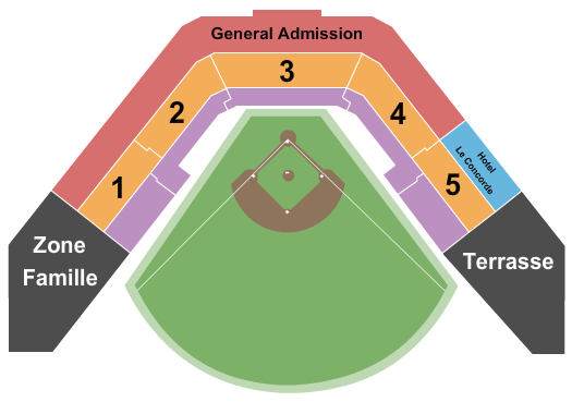 Stade CANAC seating chart