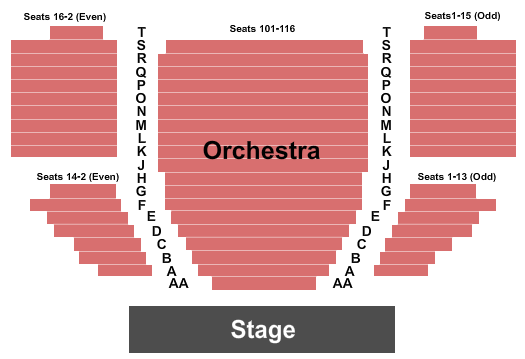 Stage 42 - New York seating chart