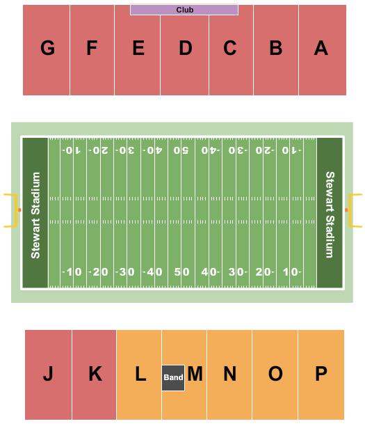 Stewart Stadium seating chart