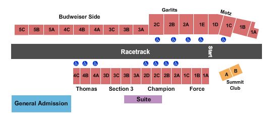 Summit Motorsports Park seating chart