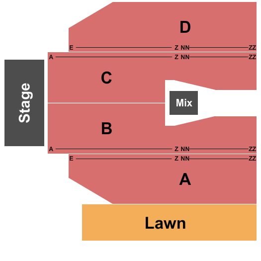 Sweetwater Pavilion seating chart