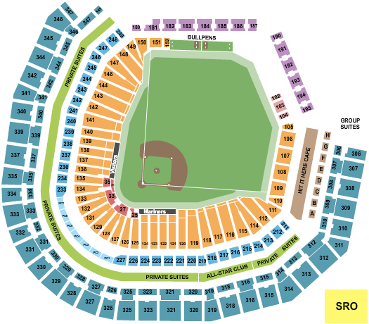 T-Mobile Park seating chart