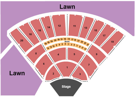 Tanglewood seating chart