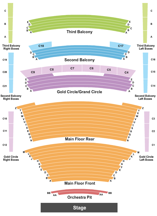 TCU Place seating chart
