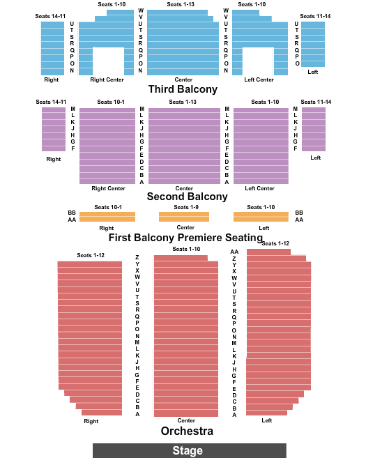 Temple Theatre Saginaw seating chart
