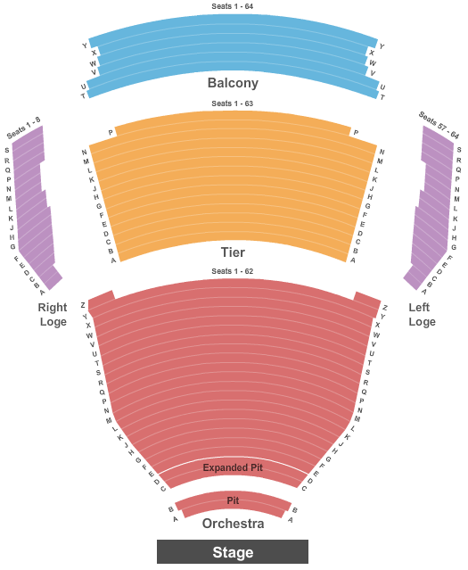 Tennessee Performing Arts Center - Andrew Jackson Hall seating chart