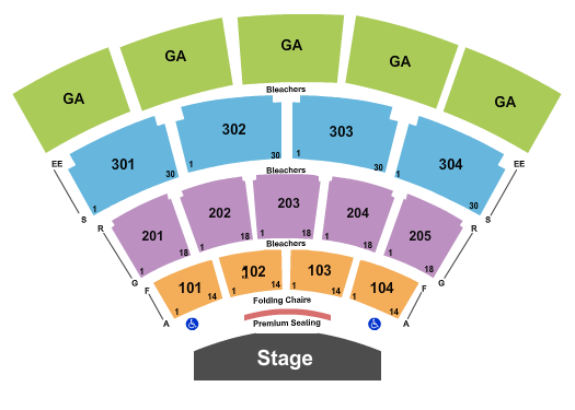 Tennessee Valley Fair seating chart