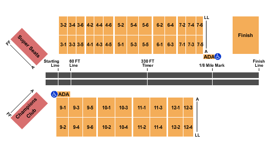 Texas Motorplex seating chart