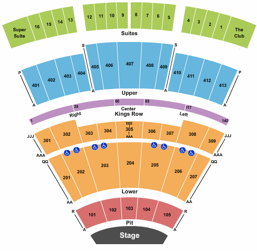 Texas Trust CU Theatre at Grand Prairie seating chart