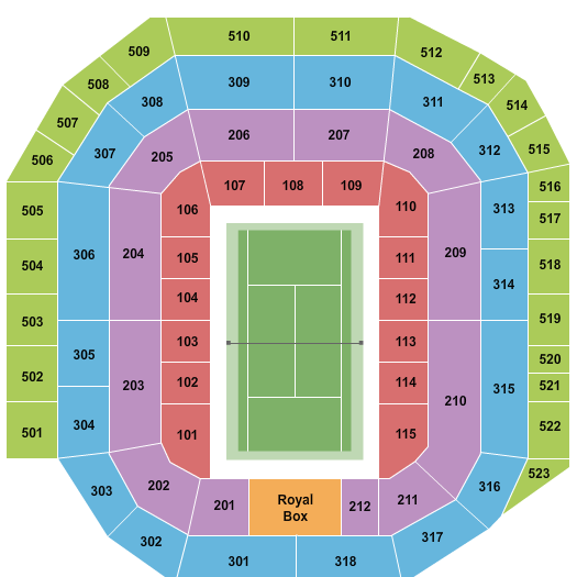 The All England Lawn Tennis & Croquet Club - Centre Court seating chart