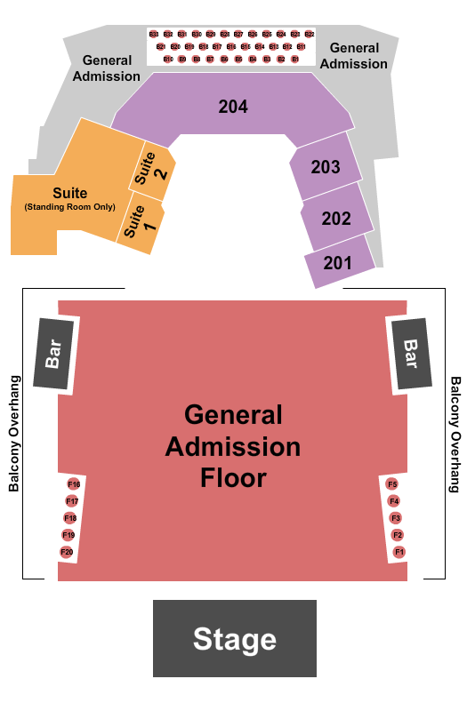 The Astro - NE seating chart