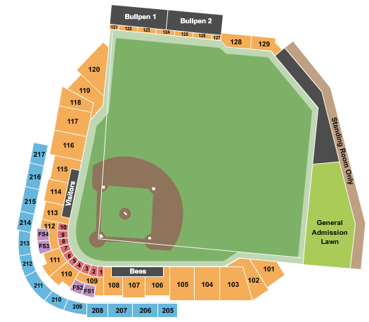 The Ballpark At America First Square seating chart