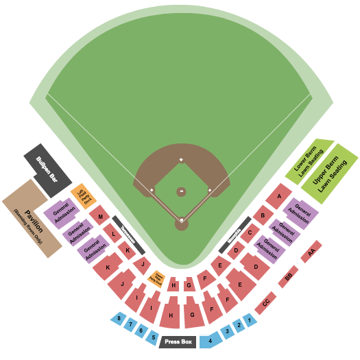 The Ballpark at Jackson seating chart