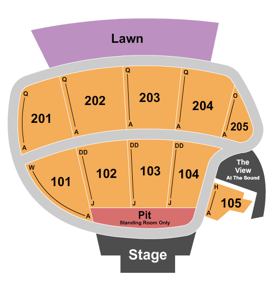 The BayCare Sound seating chart