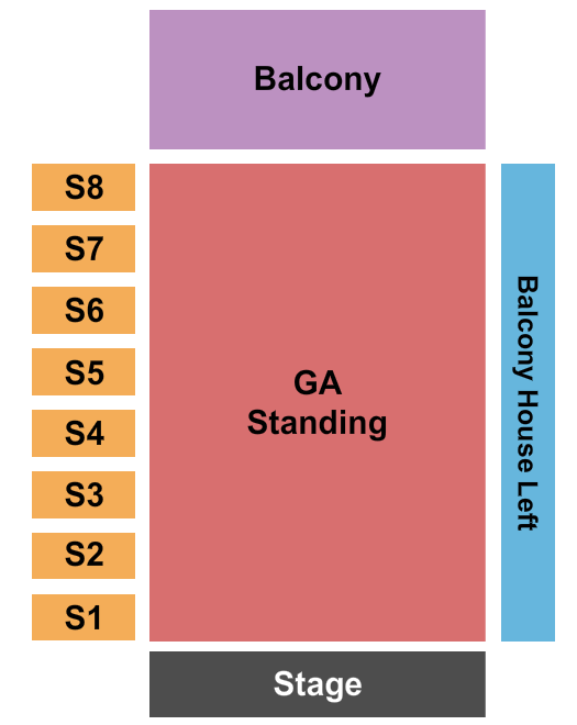 The Bomb Factory seating chart