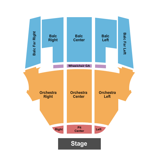 The Canyon at Oxnard Performing Arts Center seating chart
