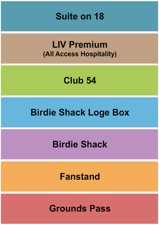 The Cardinal at Saint John's Resort seating chart