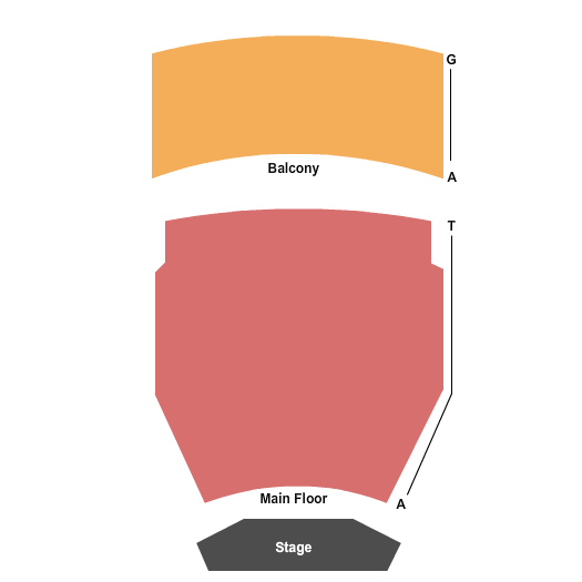 The Craterian Theater at The Collier Center seating chart