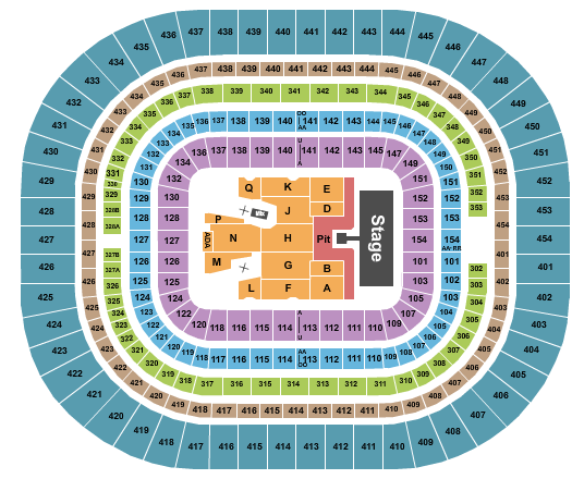 The Dome at America's Center seating chart