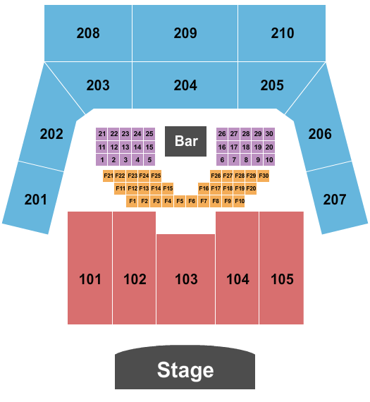 The Factory - Chesterfield seating chart